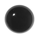 Black Onyx Gemstone Round Flat-Back Cabochons 25mm (1 Piece)