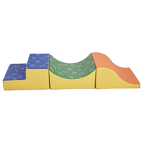 ECR4Kids Softzone Thrill-Scape Play Foam Climber, Primary