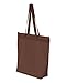Liberty Bags Recycled Large Tote With Zipper (Brown) (One)