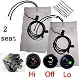 Far infrared carbon fiber Universal Circular high and low switch Car Seat heating Cushion backrest Auto parts 2 sit x1