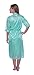 Beverly Rock Women's Solid Tricot Robe Set Long shiny Satin Silky Nightgown Set