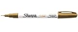Sharpie 35532 Oil-Based Paint Marker, Extra Fine Point, Gold