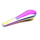 Soeenaper Jamaican Metal Pipe Mini & Portable Scoop Shape Pipe for Collection Personalized Gift for Father & Husband & Art Collector