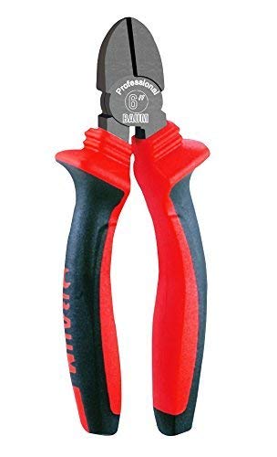 Baum Tools Iron Side Cutting Plier, 6/150 mm, Full Size, Red