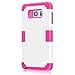 Galaxy Note 5 Case ,DDLBiz Hybrid Impact Shockproof Pattern Rubber Case Cover For Samsung Galaxy Note 5 (Samsung Galaxy Note 5, Hot Pink)