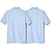 French Toast Boys' Little 2-Pack Short Sleeve Pique Polo Shirt, Light Blue, S (6/7)