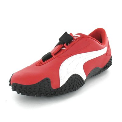 puma cuir rouge