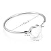 EternityMemory Merry Stainless Steel Cremation Bracelet Ashes Holder Keepsake Jewelry with Gift Box (Heart Bangle)