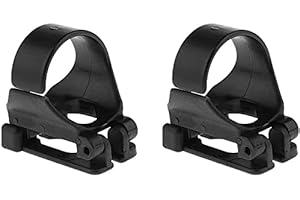 2 Pieces Scuba Dive Dive Snorkeling Reusable Plastic Snorkel Clip Keeper Retainer Black
