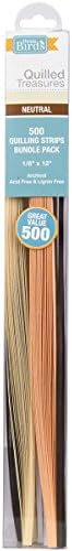 3 Birds Quilling Paper .125" 500/Pkg-Neutrals