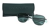 Humvee Pilot Sunglasses, Grey Polarized Lens, Black Frame