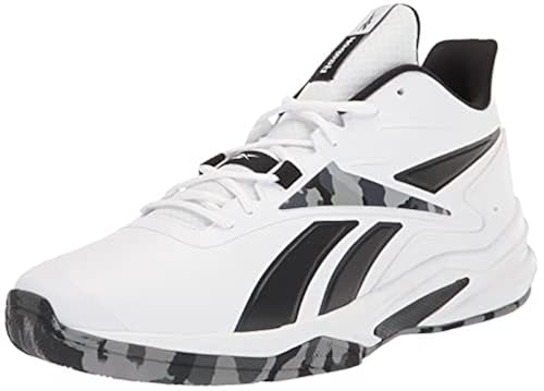 Reebok mens More Buckets Basketball Shoe, White/Black/Cold Grey
