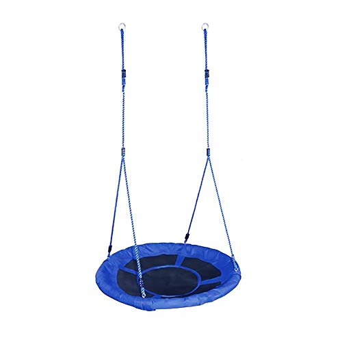 40"Round Flying Swing Kinder Innen/Außen Baum Schaukel Sitz Hängesessel Sicherheitsspielzeug Ideal für Baum Garten Schaukel Set Hinterhof Spielplatz Spielzimmer