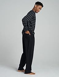 LAPASA Men's Soft Knit Pajama Sets Comfy Sleepwear