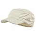 Washed Cotton Fitted Army Cap-White W32S33F