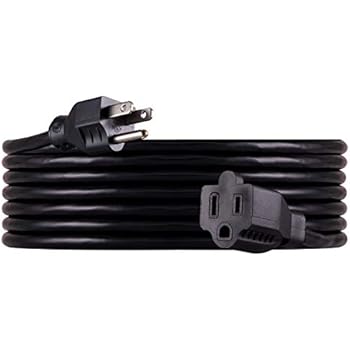 UltraPro, Black, GE 15 ft Extension, Heavy Duty, Double Insulated Cord, Indoor/Outdoor, UL Listed, 36824