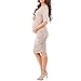 Women's Ruched Maternity Dress - Made in USA Mocha