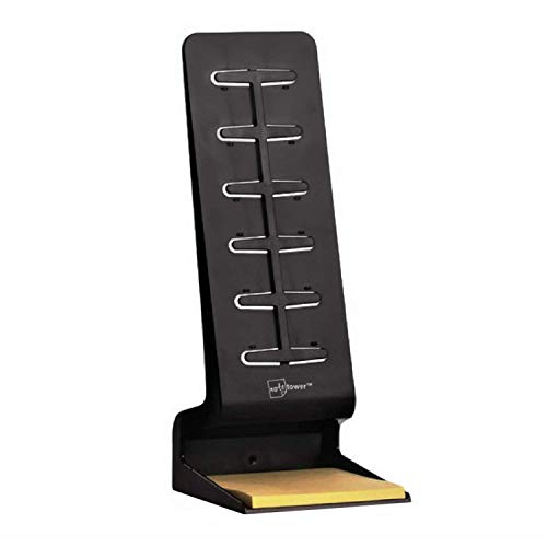 NoteTower Desktop Mini (Black) - Organizes and Displays Sticky Notes, Photos & General Notes - //coolthings.us