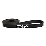 Trippix Loop Stretch Pull Up Assist Band Perfect for Yoga Gymnastics Dance Rehab Stretching 41x0.9x0.18 Inch 25-65lb Black for a Single Unit