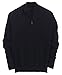 Gioberti Men's Mock Neck Half Zip Long Sleeve Knit Sweater