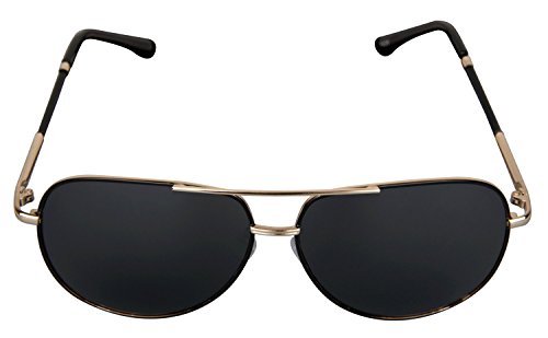 JPNK Men & Women Classic Full Mirror Lens Metal Frame Sunglasses UV 400 with Cover