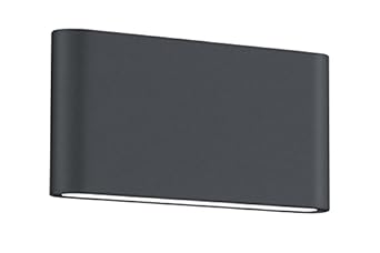 Trio Leuchten LED Außenleuchte Thames II 227660242, Aluminium anthrazit, 2 x 4.5 Watt