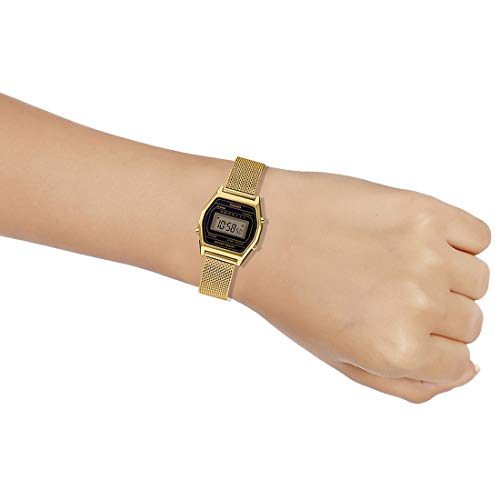 casio gold mesh watch