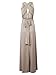 Clothink Women's Convertible Wrap Multi Way Party Long Maxi Dress