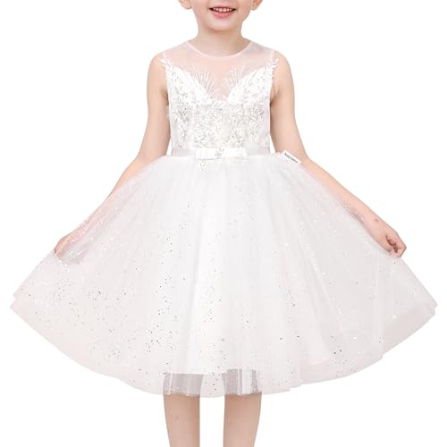 Flower Girls Rhinestone Mesh Dress