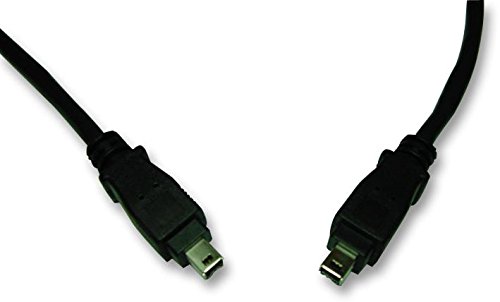 Pro Signal PS11265 FireWire (IEEE 1394) 4 Pin Male to 4 Pin Male Lead, 2m, Black