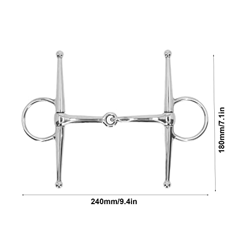 Mumusuki Horse Mouth Bit, Full Cheek Horse Bits for Training Equestrian