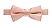 Sportoli8482; Kids and Baby Adjustable Solid Color Banded Satin Pre-tied Tux Bow Tie - Peach