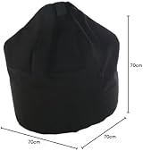 BeanLazy Larger Bean Bag Black - Premium Cotton, Teardrop Shape view 2