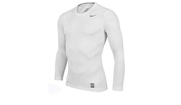 Amazon.com: Nike Pro Combat Core - Camiseta de manga larga para hombre,  color blanco : Ropa, Zapatos y Joyería