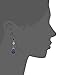 1928 Jewelry Hematite-Tone Blue Drop Earrings