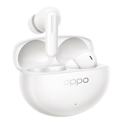 Enco Air5 Pro Auriculares Bluetooth 6.0 con Cancelación Activa de Ruido 55dB, hasta 54h Batería, Sonido Hi-Res LHDC, Baja Latencia 94ms, IP55, White