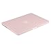 MOSISO Plastic Hard Shell Case & Keyboard Cover & Screen Protector Only Compatible with MacBook Pro Retina 15 inch (Model: A1398, Older Version Release 2015 - end 2012), Rose Quartz