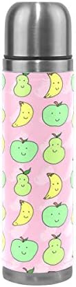 EAKLLCI Water Bottle Double Wall Vacuum Cup Insulated Stainless Steel Aztec Pattern with Stars PU Leather Travel Mug Christmas Birthday Gifts