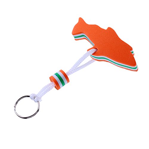 SunniMix 2 Pieces Floating Dolphin Keyring Keychain Key Float Water Buoy Nautical Boat Yachting Sailing