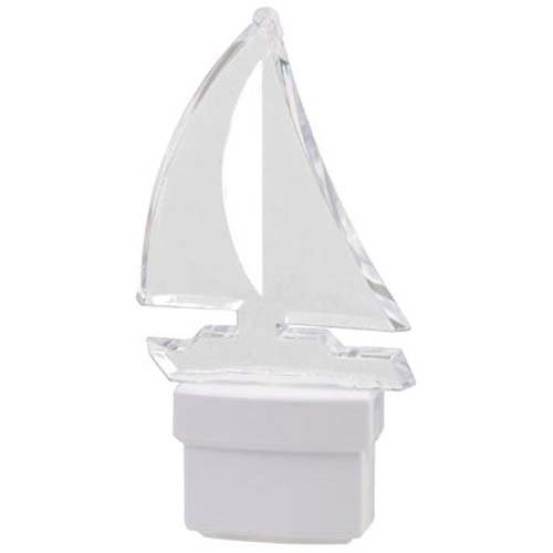 AmerTac 71074 Sailboat Night Light, White
