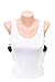 Graystone Holster Tank Top Shirt Concealed Carry Clothing for Women Concealment Compression CCW Tactical Clothes (Medium, White)