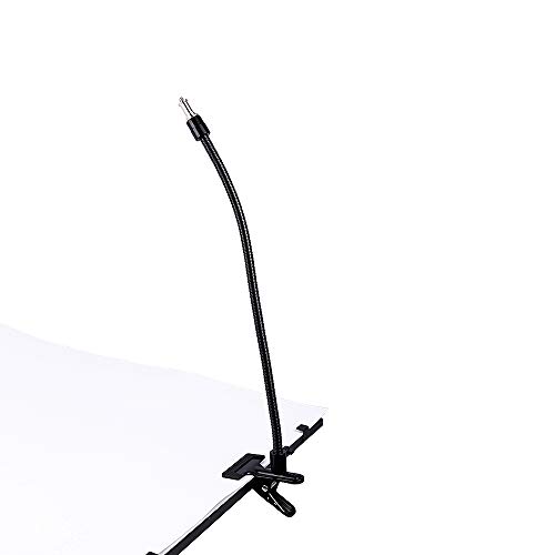 Clamp Mount Clip Ajustable Jaws Flex 20" Gooseneck Extension for Gopro Cameras Studio Stand Lighting Accessories