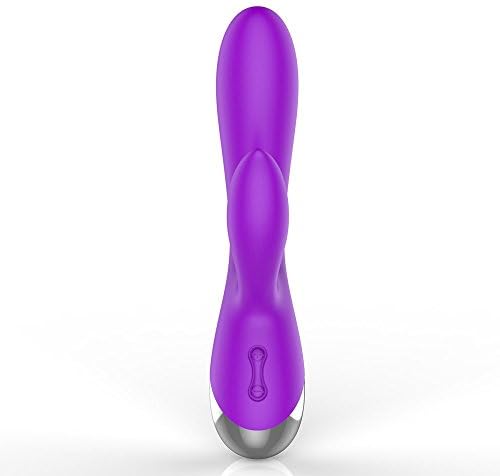 Multi-Speed Handle Electric Massag~er, Cordless Rechargeable Waterproof Silicone Therapeutic Mas~sag~er W~and for Women Man Body Relax (Rose Red 1#) (Purple)