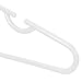 Hangerworld 11.4 inch White Plastic Clothes Hangers with Pants Bar - For Baby & Toddler Clothes, Pack of 20