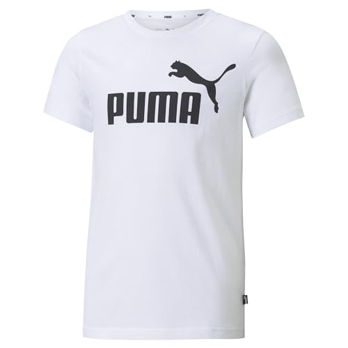 Jungen ESS No. 1 Logo Tee B T-Shirts, PUMA White, 176