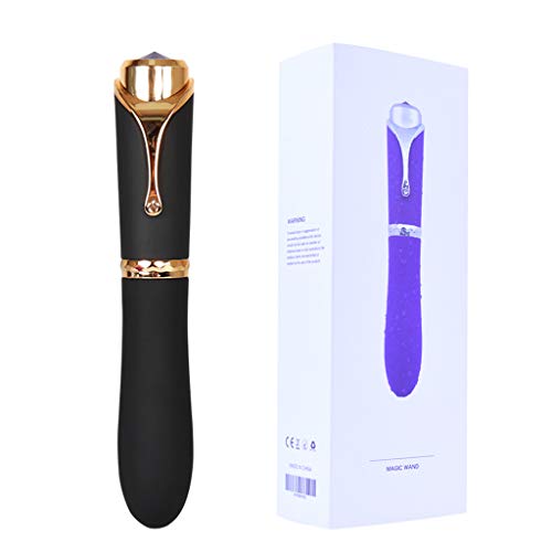 10 Speed Massage Ballpoint Pen Mini Massage Tip Pen Multifunction Electronic Pen-Waterproof Rechargeable (Black) - Thumbnail 2