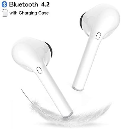 Bluetooth Wireless Earbuds,True Wireless Earphone Sports Sweatproof Headset,Built-in Mic in-Ear Headphone with Noise Canceling/Charging Case,Compatible for Airpods Android/iPhone