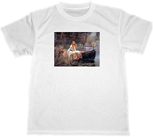 Amazon ジョン ウィリアム ウォーターハウス ７ シャロットの女 ドライ Tシャツ 名画 絵画 アート グッズ Tシャツ カットソー 通販