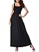MSBASIC Black Maxi Dress Summer Dresses for Women Black S
