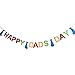 Happy Father's Day Bunting Banner Daddy's Day Party Decorations Backdrop Garland for Father's Day
